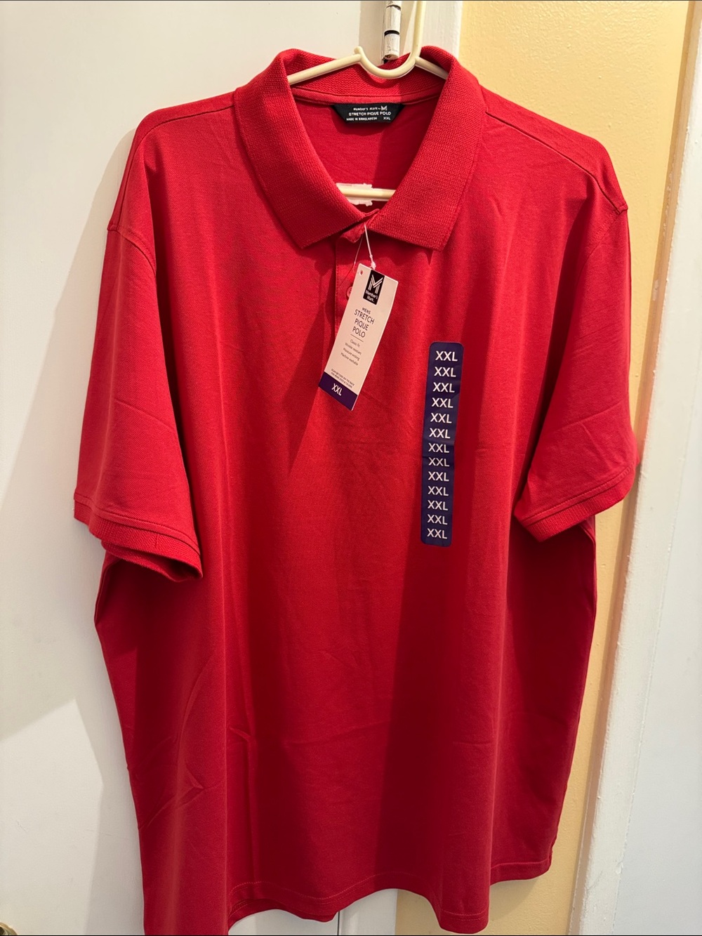 Men's Red Polo Shirt - Classic Short Sleeve